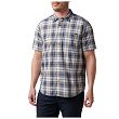 Men's Shirt, Manufacturer : 5.11, Model : Wyatt Short Sleeve Plaid, Color : Cinder Plaid