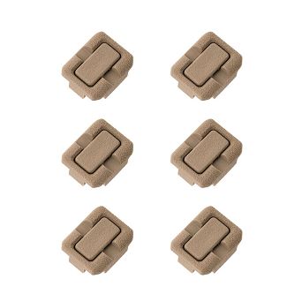 Wire Control Kit - 6pcs, Compatibility : M-LOK Handguard, Color : FDE