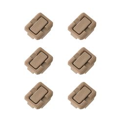 Wire Control Kit - 6pcs, Compatibility : M-LOK Handguard, Color : FDE