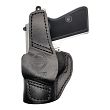 Leather Holster, Manufacturer : Falco Holsters (Slovakia), Type : 2in1 - IWB + OWB, Model : AM02-2328, Hand : Right, Color : Black