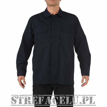 Men's Shirt, Manufacturer : 5.11, Model : Tdu Long Sleeve Shirt, Color : Dark Navy