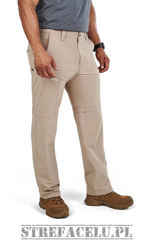 Men's 2 in 1 Pants, Manufacturer : 5.11, Model : Decoy Convertible Pant UPF  50+, Color : Khaki TargetZone