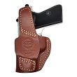 Leather Holster, Manufacturer : Falco Holsters (Slovakia), Type : 2in1 - IWB + OWB, Model : AM02-2328, Hand : Right, Color : Brown