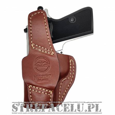Leather Holster, Manufacturer : Falco Holsters (Slovakia), Type : 2in1 - IWB + OWB, Model : AM02-2328, Hand : Right, Color : Brown