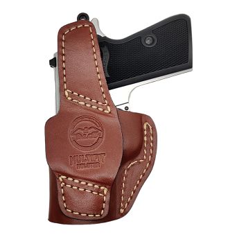 Leather Holster, Manufacturer : Falco Holsters (Slovakia), Type : 2in1 - IWB + OWB, Model : AM02-2328, Hand : Right, Color : Brown