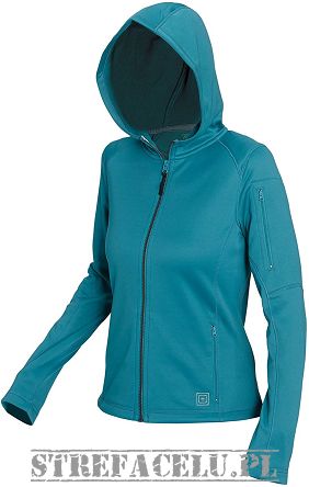 Women's Hoodie, Manufacturer : 5.11, Model : Horizon Hoodie, Color : Caribbean Sea