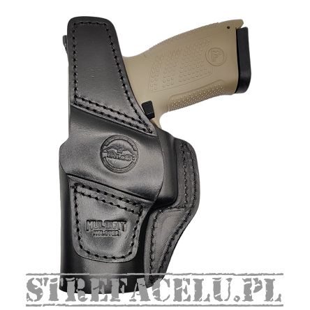 Leather Holster, Manufacturer : Falco Holsters (Slovakia), Type : 2in1 - IWB + OWB, Model : AM02-2330, Hand : Right, Color : Black