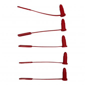 Set of 5 Safety Flags, Caliber : 9x19, Manufacturer : Stilcrin (Italy), Color : Red