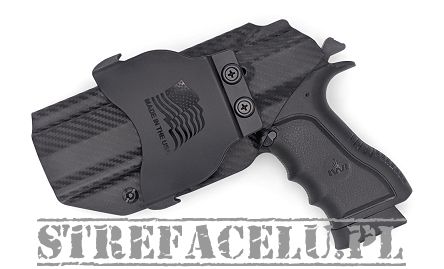 OWB Holster, Compatibility : IWI Jericho 941PSL9 Mid Size Polymer Frame, Manufacturer : Concealment Express, Material : Kydex, For Persons : Right Handed, Finish : Carbon