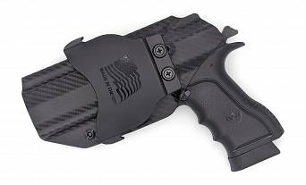 OWB Holster, Compatibility : IWI Jericho 941PSL9 Mid Size Polymer Frame, Manufacturer : Concealment Express, Material : Kydex, For Persons : Right Handed, Finish : Carbon