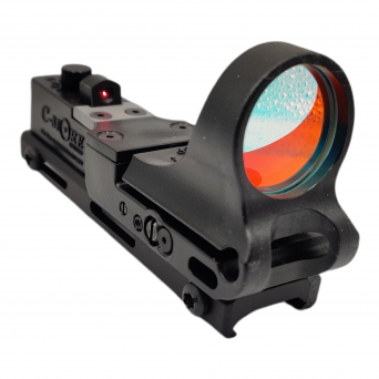 Red Dot Sight, Manufacturer : C-More (USA), Model : Railway Polymer (CRW), Dot Size : 6 MOA, Color : Black