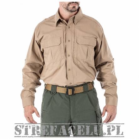 Men's Shirt, Manufacturer : 5.11, Model : Long Sleeve Tactical Shirt, Color : Coyote