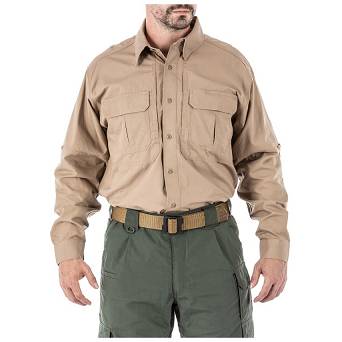 Men's Shirt, Manufacturer : 5.11, Model : Long Sleeve Tactical Shirt, Color : Coyote
