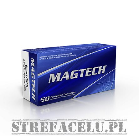 Ammunition 9x19, Manufacturer : Magtech, Type : FMJ 8,0G