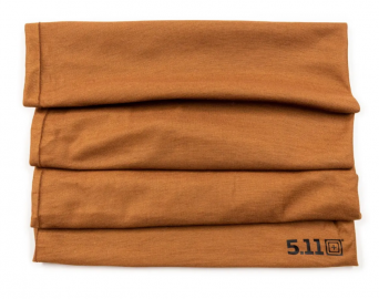 Face Veil by 5.11, Model : Halo Neck Gaiter, Color : Brown Duck