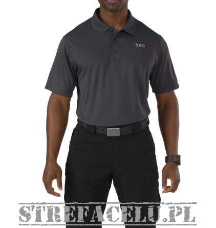 Men's T-shirt, Manufacturer : 5.11, Model : Pinnacle Short Sleeve Polo, Color : Charcoal