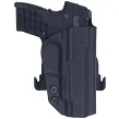 Left external holster for Keltec P15 pistol, LH OWB kydex, color: black