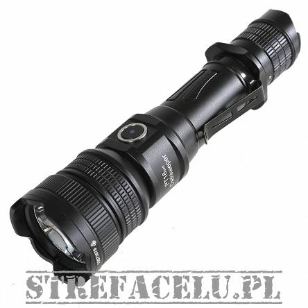 Brinyte Tactical Flashlight, Model : PT18pro Oathkeeper, Power : 2000 Lumen, Color : Black