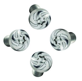 Grip Screw Silver Spiral set (4 pcs) #10115