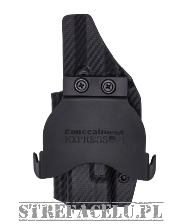 OWB Holster, Compatibility : Sig Sauer P365 XL OR, Manufacturer : Concealment Express, Material : Kydex, For Persons : Right Handed, Finish : Carbon
