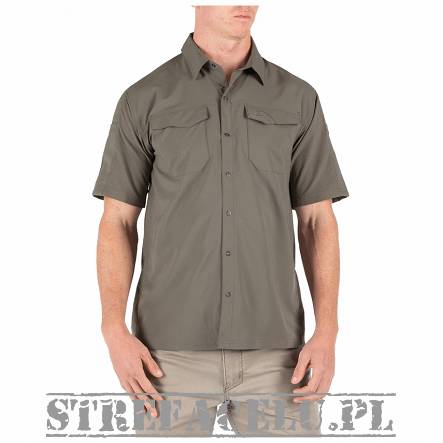 Men's Shirt, Manufacturer : 5.11, Model : Freedom Flex Short Sleeve Shirt, Color : Ranger Green