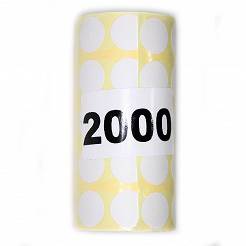Sticker to cover the hit , fi16mm , white - 2000 pieces