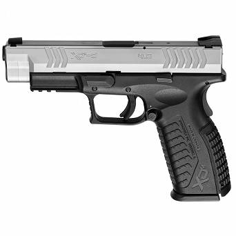 Pistol XDM-9 4,5 silver/black