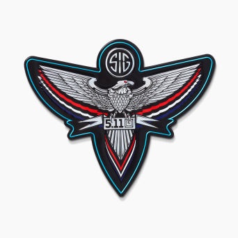Patch 5.11 CHROME EAGLE SIG SAUER PATCH kolor: MULTI