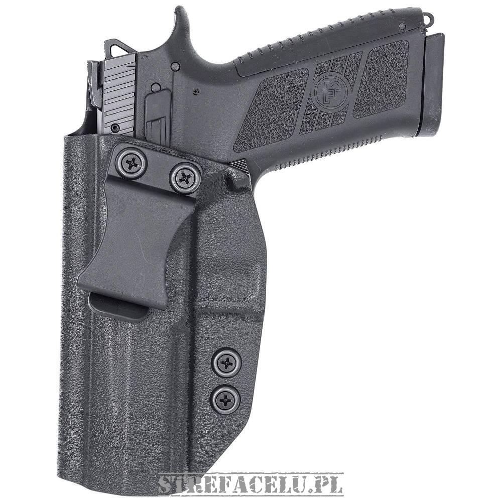 IWB Holster, Compatibility : CZ P-09, Manufacturer : Concealment Express,  Material : Kydex, For Persons : Left Handed, Color : Black TargetZone