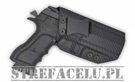 IWB Holster, Compatibility : IWI Jericho 941 PSL9 Mid Size Polymer Frame, Manufacturer : Concealment Express, Material : Kydex, For Persons : Right Handed, Finish : Carbon