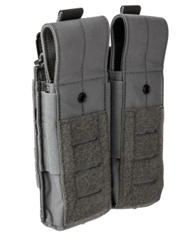 AR-15 2-Magazine Pouch, Manufacturer : 5.11, Model : Flex Double AR MAG Cover Pouch, Color : Storm