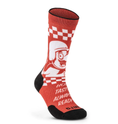 Socks, Manufacturer : 5.11, Model : Sock & Awe Pizza Delivery Sock, Color : Red