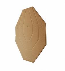 Cardboard shooting target, IPSC, Size : 600x480mm - 1 piece