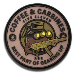 Patch, Manufacturer : 5.11, Model : COFFEE & CARBINES PATCH, Color : Badlands Tan