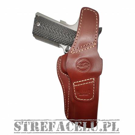 Leather Holster, Manufacturer : Falco Holsters (Slovakia), Type : 2in1 - IWB + OWB, Model : AM02-2332, Hand : Left, Color : Brown