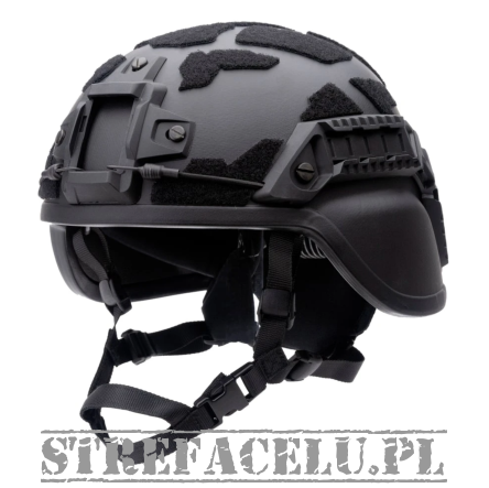 MICH Ballistic Helmet with ARC rails and M Black - Protection Group DK - 418B - MICH-BLACK-M