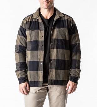 Men's Shirt, Manufacturer : 5.11, Model : Seth Shirt Jacket, Color : Ranger Green Plaid
