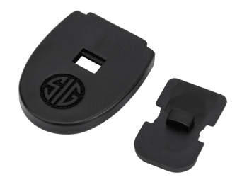 Magazine Base Plate, Manufacturer : Sig Sauer, Compatible Magazines : P320 - Full Size and Compact KIT-MOD-MAG-FLR-PLT-BLK