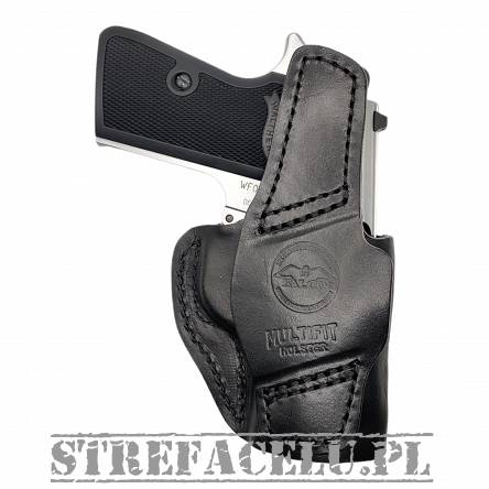 Leather Holster, Manufacturer : Falco Holsters (Slovakia), Type : 2in1 - IWB + OWB, Model : AM02-2328, Hand : Left, Color : Black
