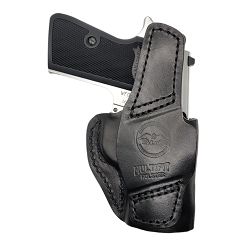 Leather Holster, Manufacturer : Falco Holsters (Slovakia), Type : 2in1 - IWB + OWB, Model : AM02-2328, Hand : Left, Color : Black