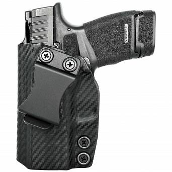 IWB Holster, Compatibility : Springfield H11 (Hellcat), Manufacturer : Concealment Express, Material : Kydex, For Persons : Left Handed, Finish : Carbon