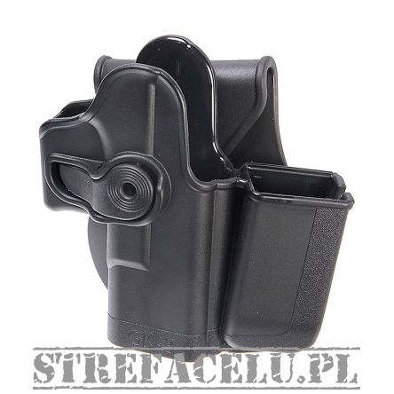 Retention Holster with Integrated Magazine for Glock 17/19/22/23/28/31/32/36 - IMI-Z1023 blk