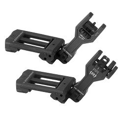 Sidewinder II BUIS Backup Iron Sights - Strike Industries - Black - SIDEWINDERII-BK