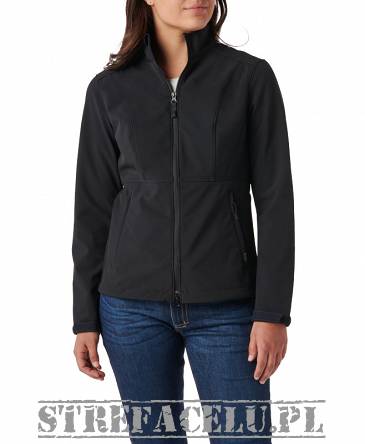 Women's Jacket, Manufacturer : 5.11, Model : Leone Softshell Jacket, Color : Black