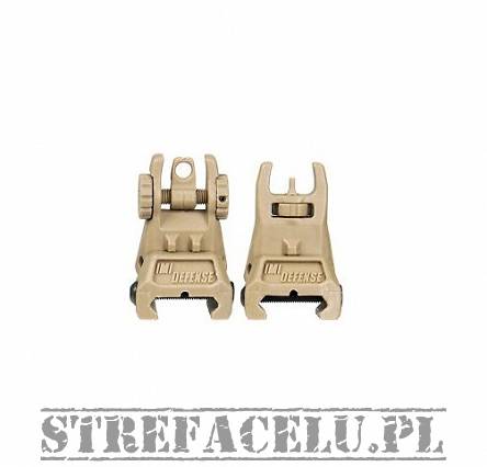 TFS - Tactical Front Polymer Flip Up Sight - Tan - IMI Defense - Z7000