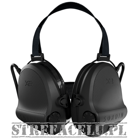 Słuchawki aktywne nakarkowe Sordin Supreme X2 - GEL - Czarne - 301004-20G