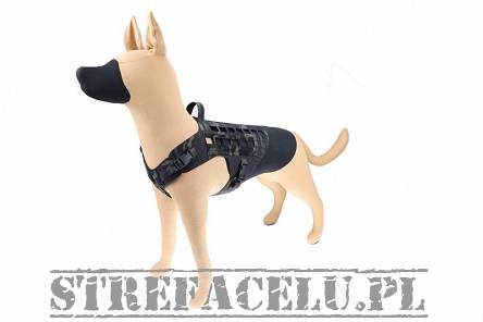 Dog Harness, Manufacturer : Raptor Tactical (USA), Model : K9 Drago Harness, Color : Multicam Black, (Size Selection)