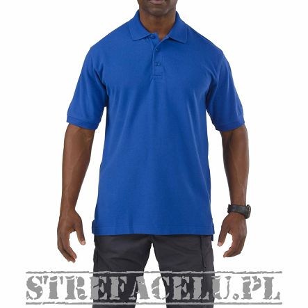 Men's Polo, Manufacturer : 5.11, Model : Professional Short Sleeve Polo, Color : Academy Blue