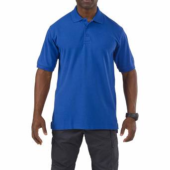 Men's Polo, Manufacturer : 5.11, Model : Professional Short Sleeve Polo, Color : Academy Blue