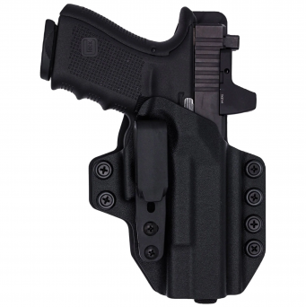 IWB Holster, Compatibility : Glock 17/19/22/23/26/27/31/32/33/45, Manufacturer : Concealment Express, Material : Kydex, Color : Black
